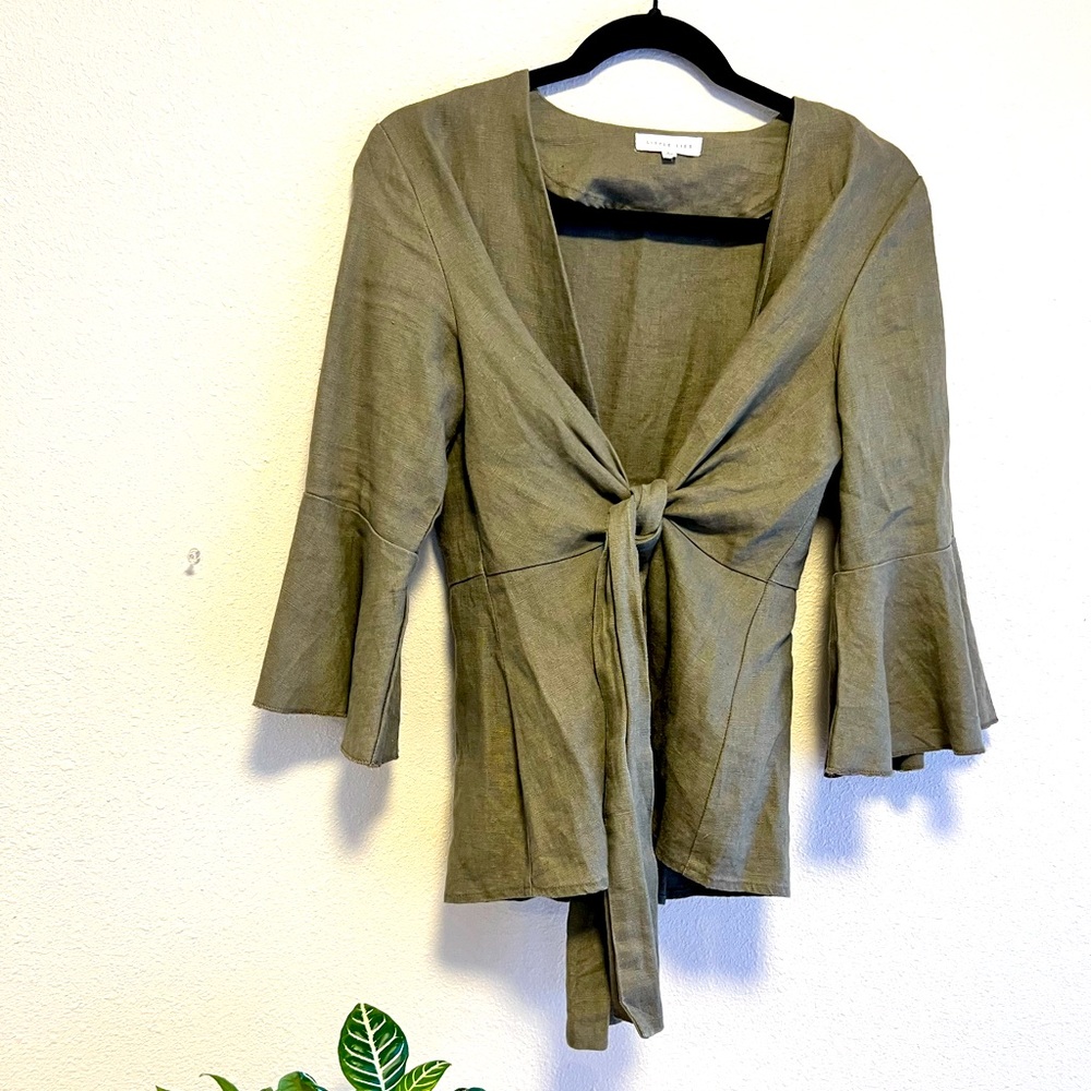 LITTLE LIES LINEN JACKET
